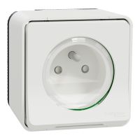 Gniazdo pojedyncze z/u, białe, Mureva | MUR39030 Schneider Electric