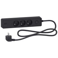 Prz. 3-gn. z łącz. 2xUSB, 1,5m antracyt | ST933U1B Schneider Electric