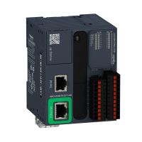 Sterownik modułowy, RJ45, Ethernet, 8 wejść, 8 wyjść tranzystorowych PNP, 24 VDC, zaciski sprężynowe | TM221ME16TG Schneider Electric