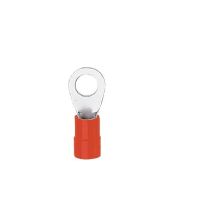 Końcówka oczkowa Cu izolowana KOE 4-1, przekrój: 1mm2, otwór pod śrubę M4 (opak 100szt) | KOE_4-1/100 Erko