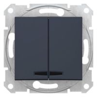 Łącznik świecznikowy z podświetleniem LED 10AX/250V grafitowy, Sedna | SDN0300370 Schneider Electric