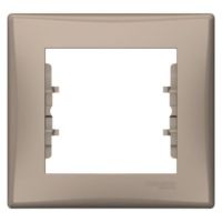 Ramka pojedyncza pozioma tytanowa, Sedna | SDN5800168 Schneider Electric