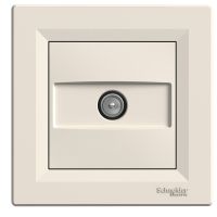 Gniazdo TV przelotowe (4dB) z ramką, kremowe | EPH3200223 Schneider Electric