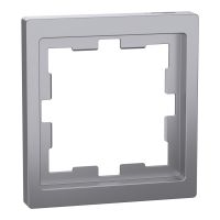 Ramka pojedyncza, stal szlachetna, Merten | MTN4010-6536 Schneider Electric