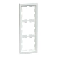 Ramka potrójna, biały lotus, D-Life, Merten | MTN4030-6535 Schneider Electric