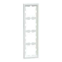 Ramka poczwórna, biały lotus, D-Life, Merten | MTN4040-6535 Schneider Electric