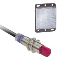 Czujnik fotoelektryczny OsiSense XU XU9 refleksyjny spolaryzowany 90° Sn 2m 24..240VAC/DC przewód 2m | XU9M18MB230W Telemecanique Sensors