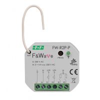 Przekaźnik bistabilny radiowy podwójny do puszki montażowej 60 85-265V AC/DC, multifunkcyjny | FW-R2P-P F&F