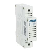 Dzwonek na szynę TH35 DZTH230 18x66x84mm, 230VAC 85dB biały | 87.40 Elektro-Plast Opatówek