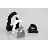 Uchwyt zamykany bezhalogenowy UZHF 18 (PP) biały (50szt) | 03.202 Elektroplast Stróża