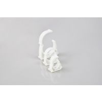 Uchwyt zamykany bezhalogenowy UZHF 32 (PP) biały (50szt) | 03.205A Elektroplast Stróża