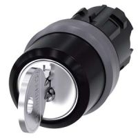 Napęd przełącznika SIRIUS ACT fi 22, metal matowy, kluczyk. (I O II) RONIS 455, blok. w poz. O | 3SU1030-4CL01-0AA0 Siemens