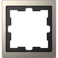 Ramka Merten D-Life 1-krotna, nikiel | MTN4010-6550 Schneider Electric