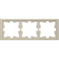 Ramka Merten D-Life 3-krotna, piasek sahary | MTN4030-6533 Schneider Electric