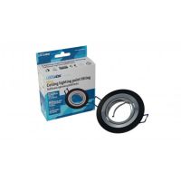 Oprawa MULO okrągła ruchoma czarna szczot. IP20 wpuszczana 90 x 22 mm ϕ70 mm | 20-1210-09 LED Labs