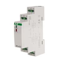 Przekaźnik bistabilny grupowy z pamięcią, na szynę DIN, 230V, z przekaźnikiem inrush 160A/20ms | BIS-412M-LED-24V F&F