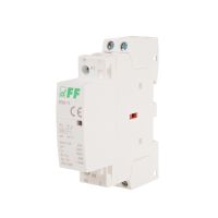 Stycznik modułowy STR25-11 montaż na szynie styki 1NO+1NC 25A 230V AC 2,2W | ST25-11 F&F