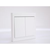 Przycisk radiowy ścienny FW-WS2 2-klawiszowy bateryjny załącz-wyłącz wszystko | FW-WS2 F&F