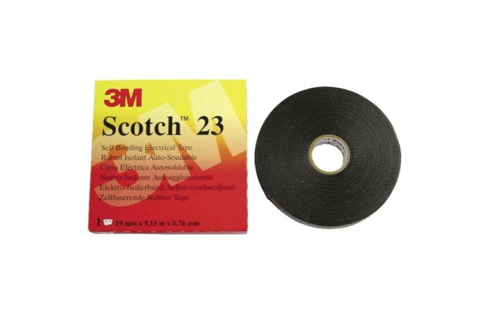 Taśma izolacyjna  samospajalna Scotch 23, 19mmx9,15mx0,76mm czarna (opak 90szt-folia) | 7000034804 3M