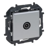 Gniazdo TV, końcowe do instalacji typu gwiazda, 1,5 dB, aluminium, NILOE STEP | 863374B Legrand