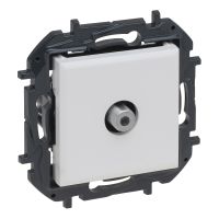 Gniazdo TV typu "f" końcowe typu gwiazda, 1,5 dB, biały, NILOE STEP | 863175B Legrand