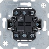 Łącznik 2-klaw. przyciskowy 2 x zestyk zmienny z oddz. zac. wej.,one.platform | WDE503808 Hager