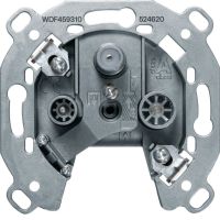 Gniazdo RTV-SAT nieprzelotowe, mechanizm, R.classic/1930/Glas  | WDF459314 Hager