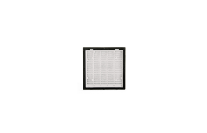 Filtr wylotowy, kratka wentylacyjna z filtrem GV 300 z uszczelką, otwór177x177mm,IP54,RAL7035 GN300 | GV300 Depro Components