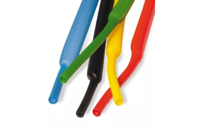 Rura termokurczliwacienkościenna,+125 °C, RCH1 2,4/1,2x1-RM miks 5 kolorów, tęcza (1m) | WRJCC2400120010030L1 Radpol