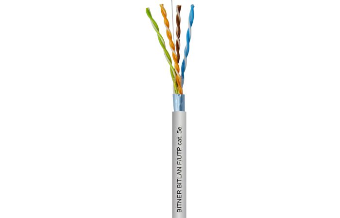 Kabel teleinformatyczny BITLAN F/UTP kat.5e 200MHz szary /305m/ KRĄŻEK | TI0007 Bitner