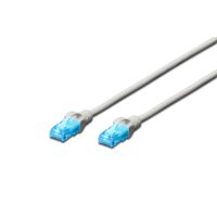 Patch cord RJ45/RJ45 U/UTP kat. 5e AWG 26/7 PVC szary(1m) | DK-1512-010 Assmann