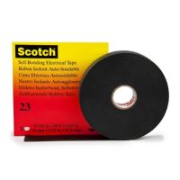 Taśma izolacyjna kauczukowa, łącząca Scotch 23, 19mmx9mx0,76mm czarna (opak 90szt-folia) | 7100156222 3M