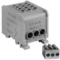 Odgałęźnik instalacyjny 1-torowy 3x16²/3x16², na szynę TS 35 | 84170002 SIMET S.A.
