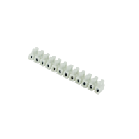 Listwa zaciskowa gwintowa termoplast. z podkładką, 2,5mm2, 12 torów LPA12-2.5(PA10DS) biała | 89092110 SIMET S.A.