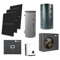 Zestaw Pompa Ciepła 10kW + Hydrobox + 24x Panel 450W + Inwerter 10kW + Bufor 100l+ Zasobnik CWU 200l | Zestaw 10HB24ZN100S200S10K Inny