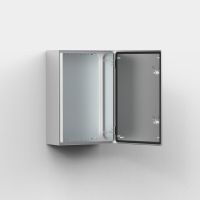 Obudowa metalowa n/t 400x400x210, stal nierdzewna IP66 z płytą montażową, kompaktowa ASR0404021-316 | ASR0404021-316 Eldon