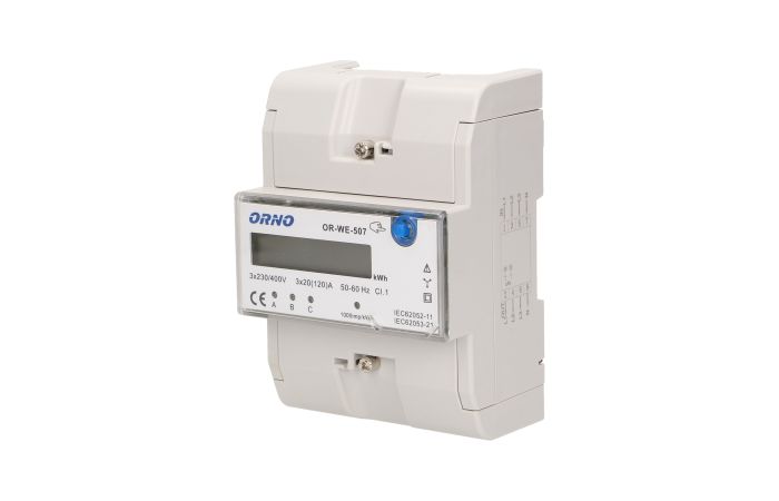 Wskaźnik zużycia energii elektrycznej 3-fazowy 3x20(120)A | OR-WE-507 Orno