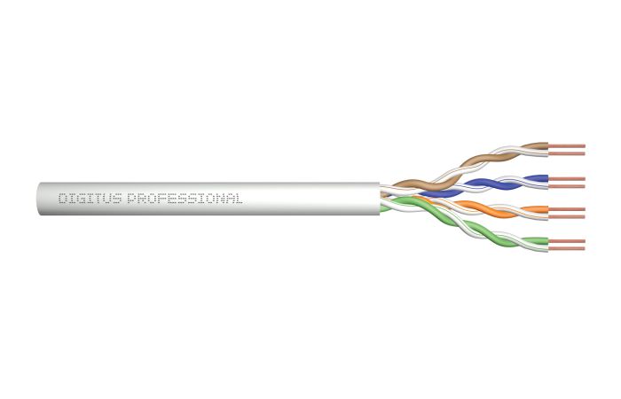 Kabel teleinformatyczny U/UTP kat.5e PVC drut szary /karton 305m/ KRĄŻEK | DK-1511-V-305-1 Assmann