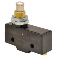 Wyłącznik krańcowy, z długim trzpieniem, ze zderzakiem 1×CO, 15A/250V AC, IP00 | LS15GQ-B Tracon