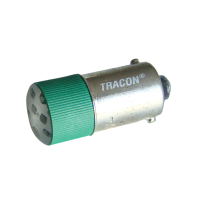 Żarówka sygnalizacyjna z LED, zielona | NYGL-ACDC24G Tracon