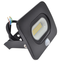 Reflektor SMD, czarny, z czujnikiem ruchu 220-240V AC, 20W, 4000K, IP65,1500lm | RSMDLM20 Tracon
