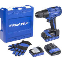 Wiertarko-wkrętarka akumulatorowa Rawlplug R-PDD18-55-M2 18 V 55 Nm – zestaw M2 | R-PDD18-55-M2 Rawlplug