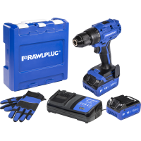 Wiertarko-wkrętarka akumulatorowa Rawlplug R-PDD18-70-XL2 18 V 70 Nm – zestaw XL2 | R-PDD18-70-XL2 Rawlplug