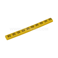 Oznacznik przewodów OZ-0/W, litera W, kolor żółty (opak 100szt) | E04ZP-01020104500 Ergom