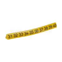 Oznacznik przewodów OZ-1 31-40, cyfry 31-40, kolor żółty (opak 100szt) | E04ZP-01020201400 Ergom