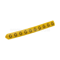 Oznacznik przewodów OZ-1/G, litera G, żółty (opak 100szt) | E04ZP-01020202800 Ergom