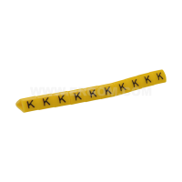 Oznacznik przewodów OZ-1/K, litera K, żółty (opak 100szt) | E04ZP-01020203200 Ergom