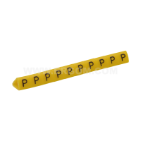 Oznacznik przewodów OZ-1/P, litera P, żółty (opak 100szt) | E04ZP-01020203800 Ergom