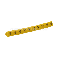 Oznacznik przewodów OZ-1/Y, litera Y, żółty (opak 100szt) | E04ZP-01020204700 Ergom