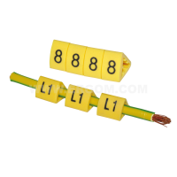 Oznacznik przewodów OZ-1/3/M żółty (opak 100szt) | E04ZP-01020302300 Ergom